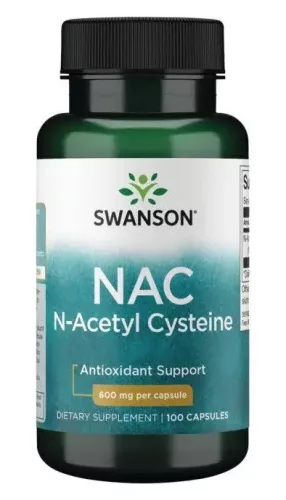 Swanson NAC 600mg 100 kapszula N-acetil- cisztein