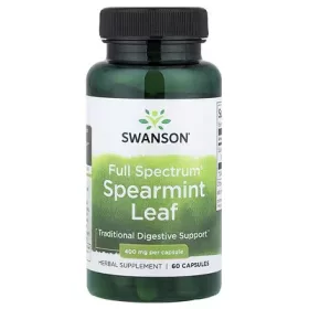 Swanson Spearmint Leaf 400mg 60 kapszula fodormentalevél