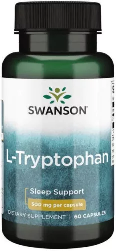 Swanson L-Tryptophan 500mg 60 kapszula (az 5HTP előanyaga)