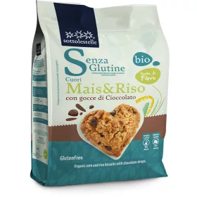   Sottolestelle bio kukorica- és rizskeksz csokoládédarabokkal 250 g