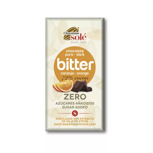 Sole zero étcsokoládé 72% keto naranccsal 100 g
