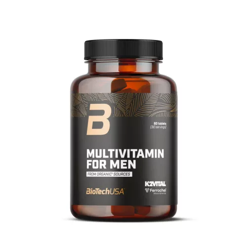 Biotech multivitamin for men from organic sources tabletta 60 db