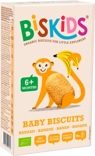 Biskids baby biscuits banános biokeksz 120 g