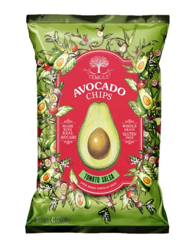 Temole avokádó chips paradicsomos salsa ízű 40 g