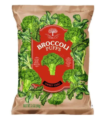 Temole brokkoli puffancs édes chili ízű 56 g