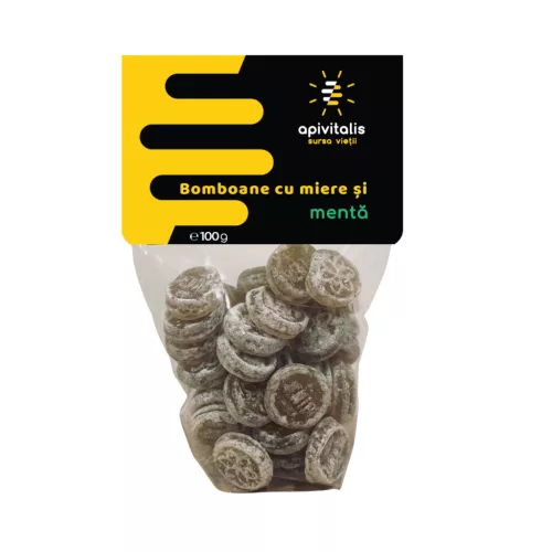 Apivitalis mézes cukorka menta 100 g