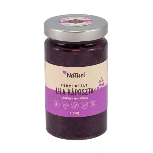 Naturi fermentált lila káposzta nagy 500 g