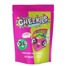   Cheekies gyümölcsízű ropogós cukordrazsé szivárvány mix 75 g