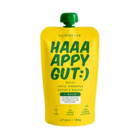   Nutrino Lab haaaappy gut - trópusi pre- és probiotikus gyümölcspüré 180 g