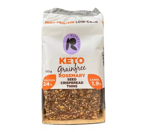 Rosten gm.keto magas proteintartalmú ropogós kenyérszelet rozmaringos 130 g