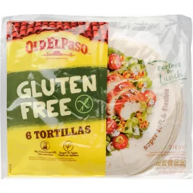 Old El Paso gluténmentes tortilla lap 216 g