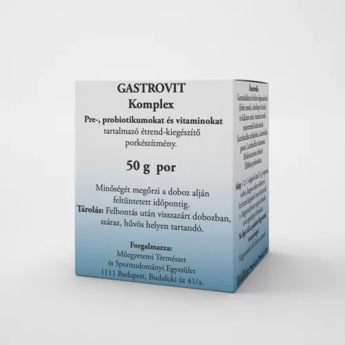 Gastrovit komplex pre-, probiotikumokat és vitaminokat tartalmazó étrend-kiegészítő por 50 g