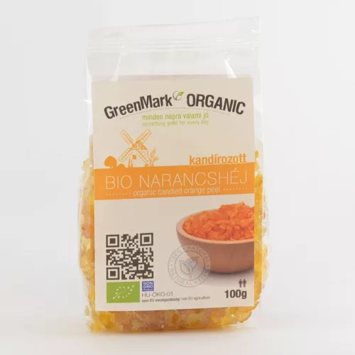 Greenmark bio kandírozott narancshéj 100 g