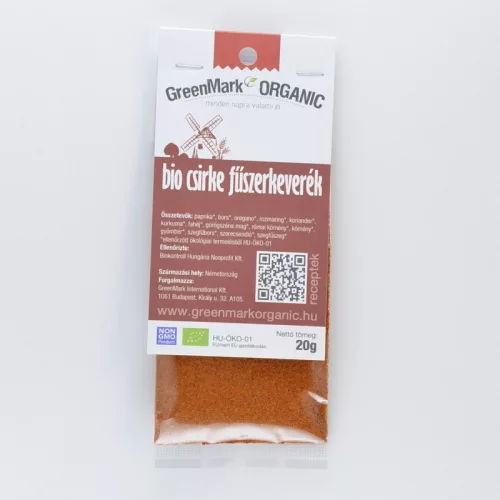 Greenmark bio csirke fűszerkeverék 20 g