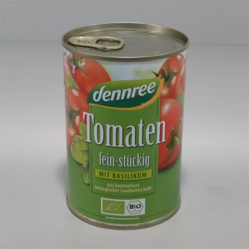 Dennree bio paradicsomkocka bazsalikomos 400 g