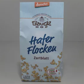   Bauck Hof bio zabpehely apró szemű teljes kiőrlésű 425 g