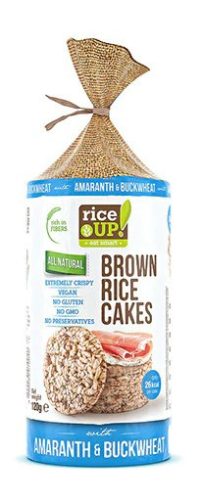 Rice Up Barna rizses hajdinás & amarántos puffasztott szelet 120 g