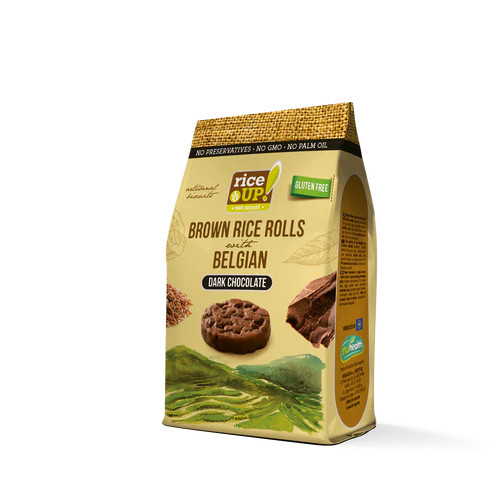 Rice Up Étcsokoládés barna rizs snack 50 g