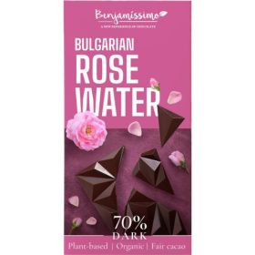   Benjamissimo BIO, vegán 70% étcsokoládé bolgár rózsavízzel 60 g