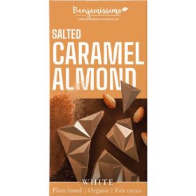   Benjamissimo BIO, vegán fehér csokoládé mandulával és sós karamellával 60 g