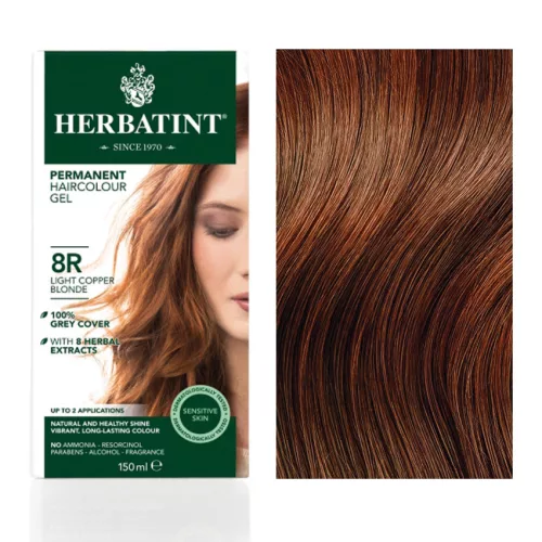Herbatint 8r réz világos szőke hajfesték 150 ml
