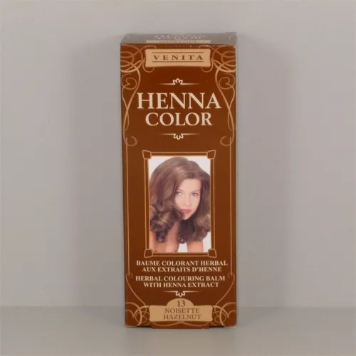 Henna Color szinező hajbalzsam nr 13 mogyoróbarna 75 ml
