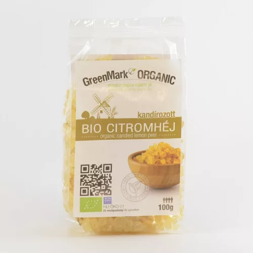 Greenmark bio kandírozott citromhéj 100 g