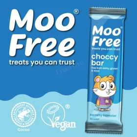   Moo Free vegán, gluténmentes Mini Moo csokoládé szelet 20 g