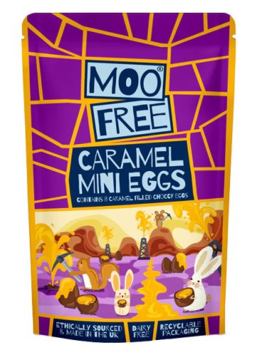 Moo Free vegán, gluténmentes csokoládé tojás karamellával töltve 88 g