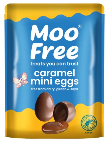 Moo Free vegán, gluténmentes csokoládé tojás karamellával töltve 88 g