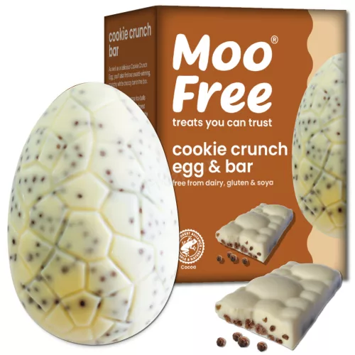 Moo Free vegán, gluténmentes Húsvéti Cookie Crunch Tojás + szelet 135 g