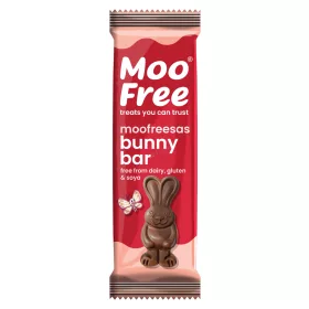  Moo Free Vegán, Gluténmentes, Tejmentes, Szójamentes nyuszi szelet rizs golyókkal 30 g