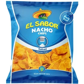 EL SABOR gluténmentes Nacho chips sós ízesítéssel 225 g