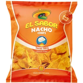   EL SABOR gluténmentes Nacho chips texas BBQ-s ízesítéssel 225 g
