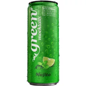   Green Moctails Mojito ízű alkoholmentes szénsavas üdítőital steviával 330 ml