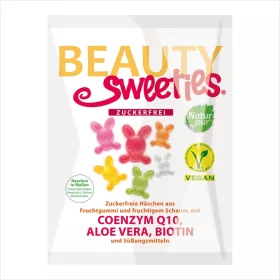 Beauty Sweeties cukormentes vegán gumicukor nyuszik 125 g