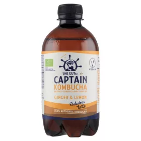   The Gutsy Captain Kombucha Élőflórás ital gyömbér-citromos 400 ml