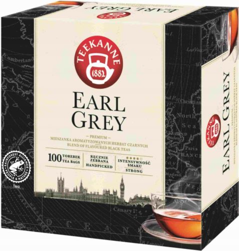 Teekanne Black Earl grey fekete tea 100 filter