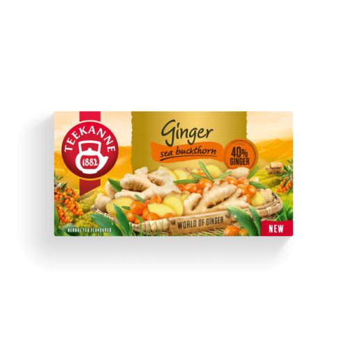 Teekanne homoktövis ízű gyömbér tea 20 filter