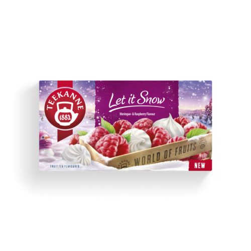 Teekanne Let it snow habcsók és málna ízű tea 20 filter