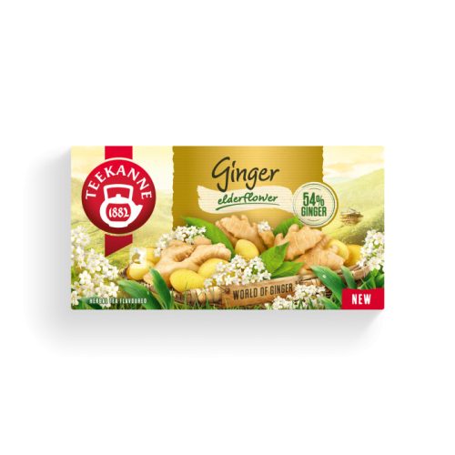 Teekanne bodzavirág ízű gyömbér tea 20 filter
