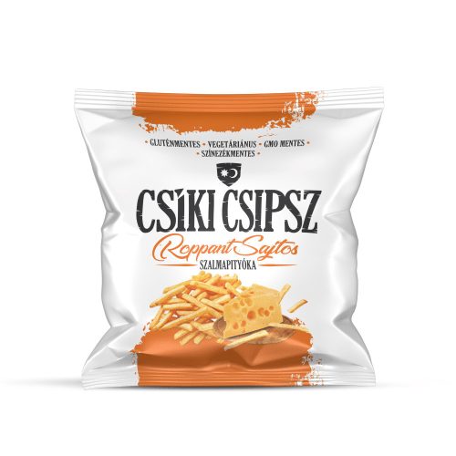 Csíki Csipsz gluténmentes szalmapityóka - roppant sajtos 70 g