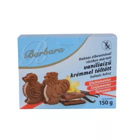   Barbara gluténmentes vaníliás krémmel töltött kakaós keksz 150 g