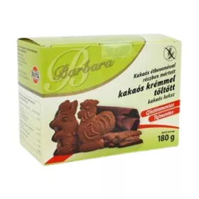   Barbara gluténmentes kakaós krémmel töltött kakaós keksz 150 g