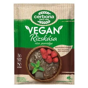   Cerbona vegán, gluténmentes étcsokoládés rizskása málnával 45 g