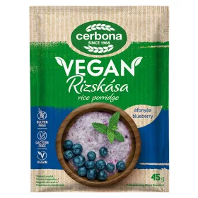 Cerbona vegán, gluténmentes áfonyás rizskása 45 g