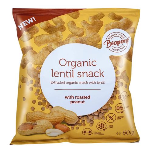Biopont Extrudált lencse földimogyoró ízesítésű 60 g