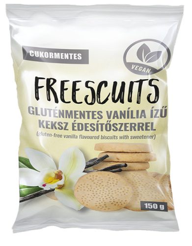 FreeScuits  gluténmentes vaníliás keksz édesítőszerrel 200 g