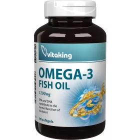 Vitaking Omega-3 triglicerid halolaj 1200mg 90 gélkapszula