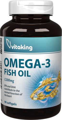 Vitaking Omega-3 triglicerid halolaj 1200mg 90 gélkapszula